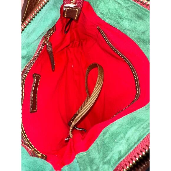 Dooney & Bourke Florentine Leather Allison Crossbody Chestnut bag A639115 - Picture 9 of 9